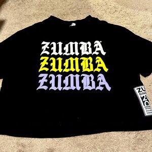 Zumba Cropped T-shirt Size M